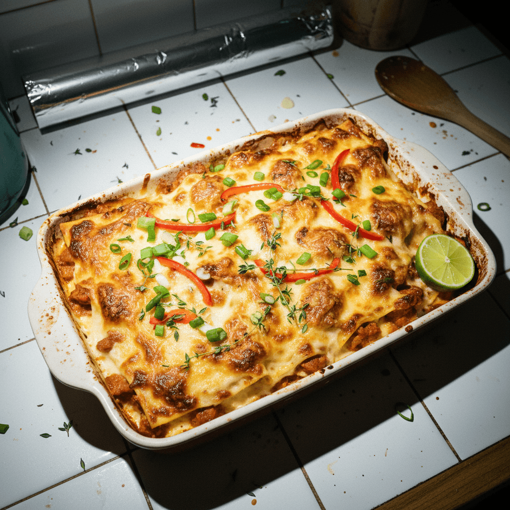 Jamaican-Style Stew Chicken Lasagna