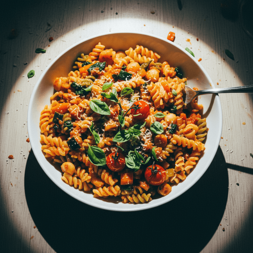 Super Veggie Tomato Pasta