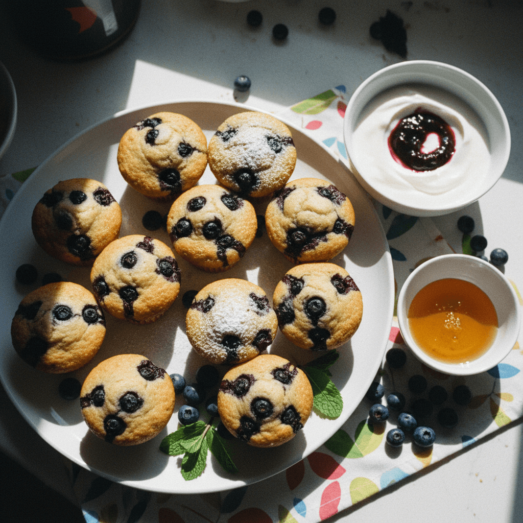 Blueberry Greek Yogurt Muffins