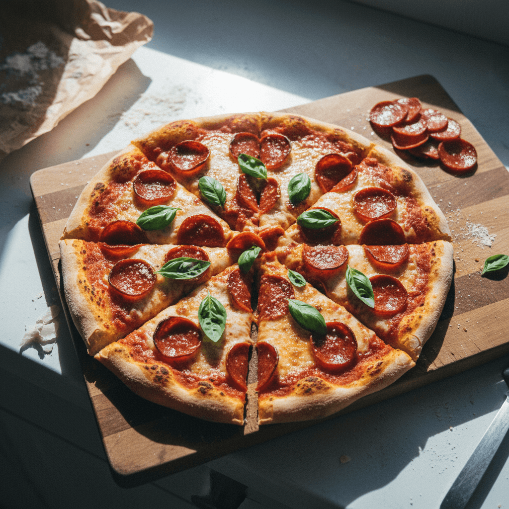 Quick & Easy Homemade Pepperoni Pizza