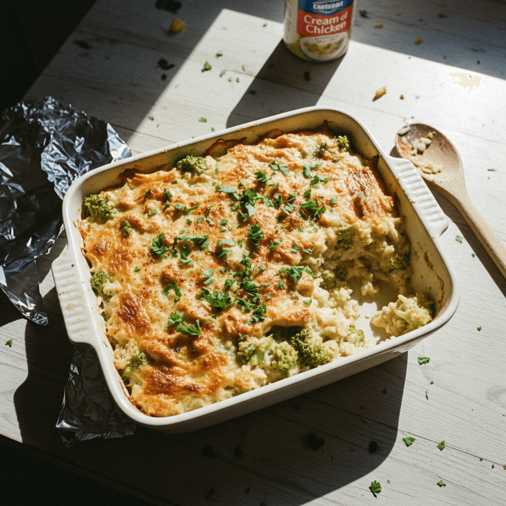 Slow Cooker Chicken Broccoli Rice Bake