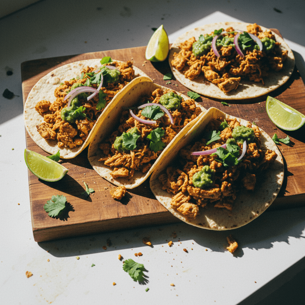 Shredded Tofu Tacos