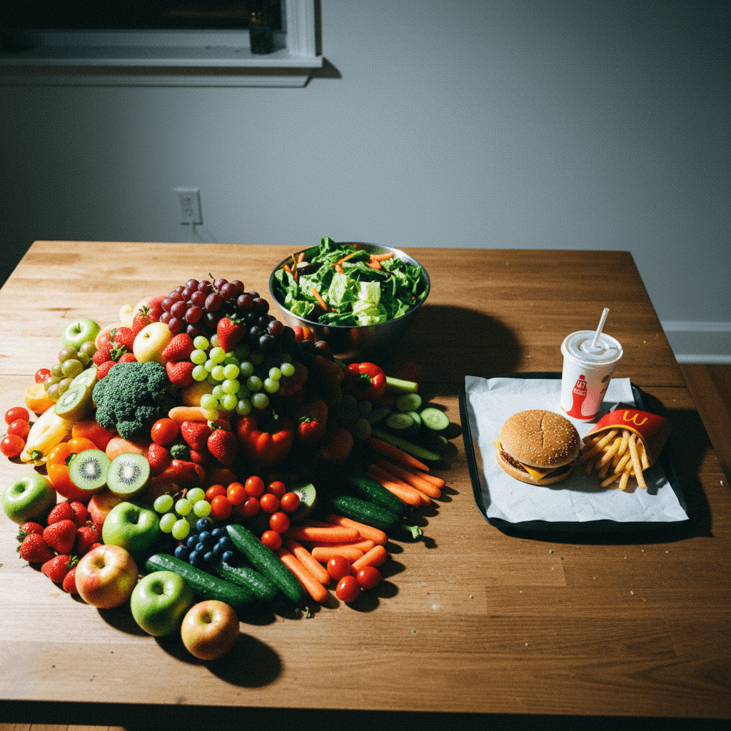 Calorie Density Comparison: Volume Eating vs. Fast Food