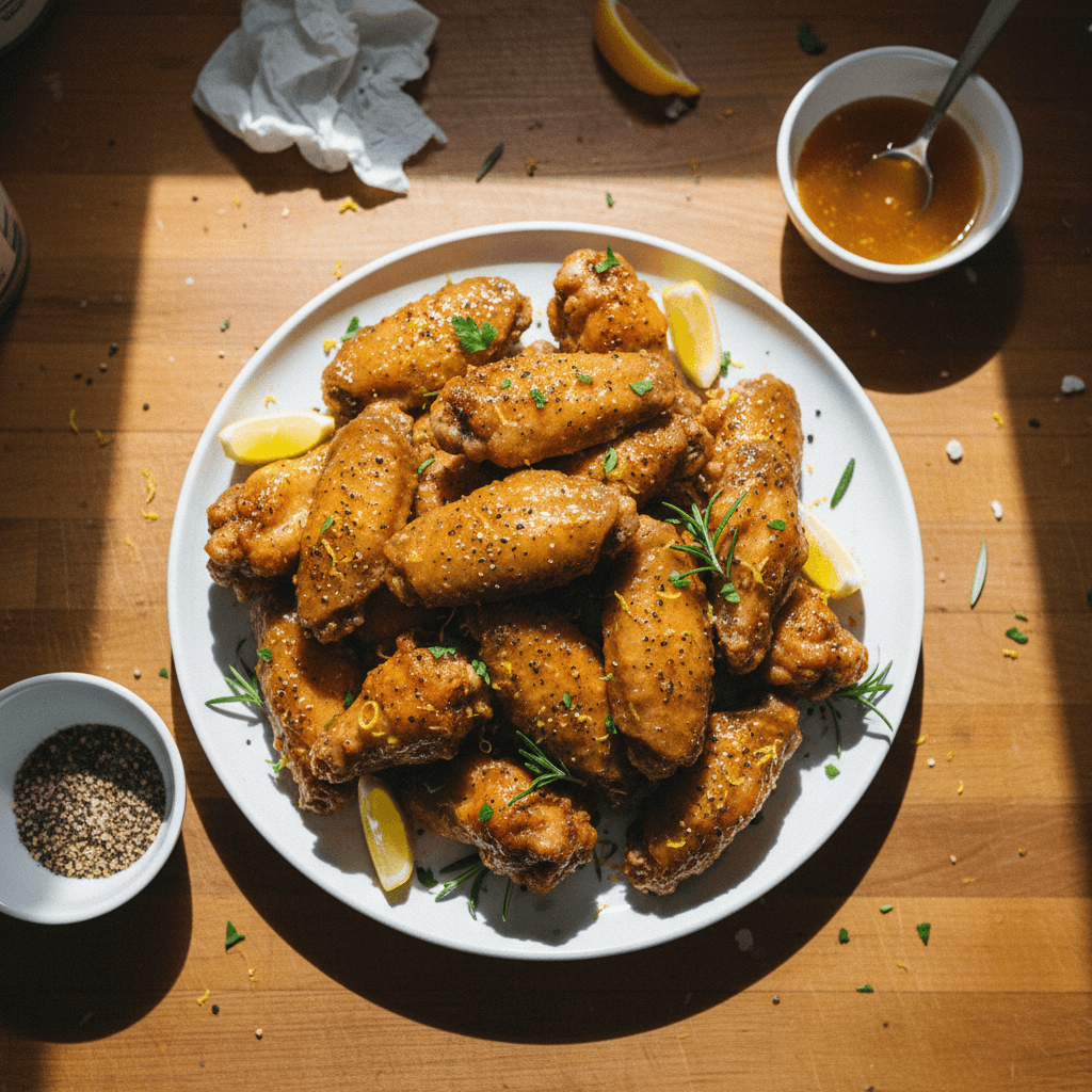 Honey Lemon Pepper Fried Chicken