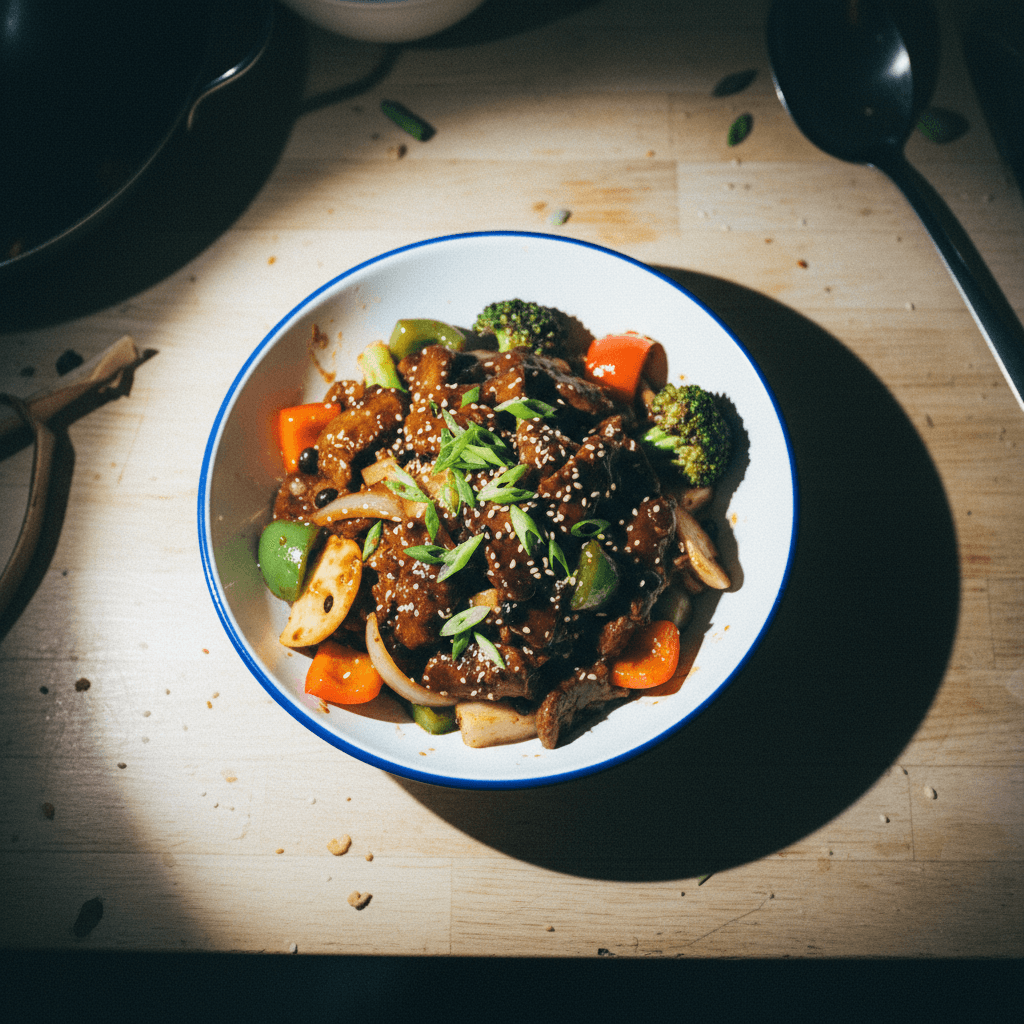 Beef and Black Bean Stir-Fry