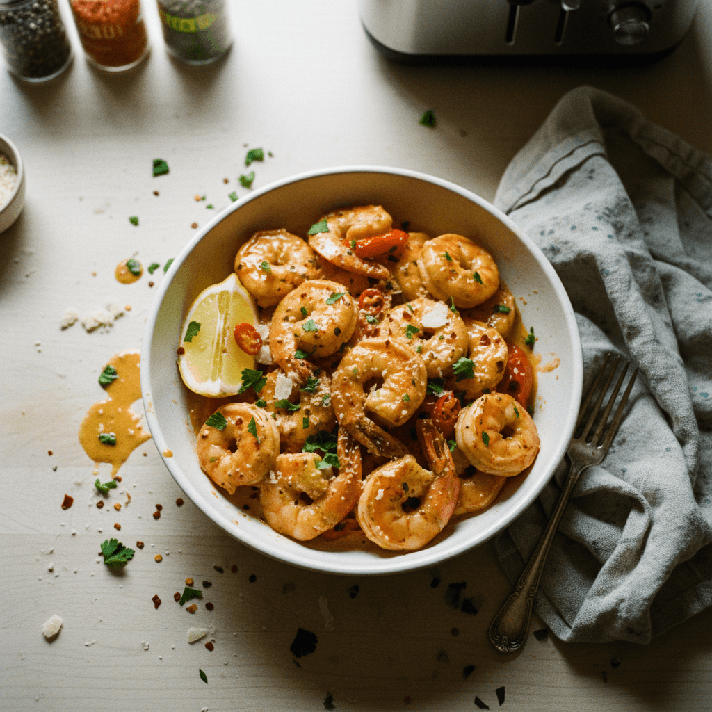Creamy Garlic Butter Prawns