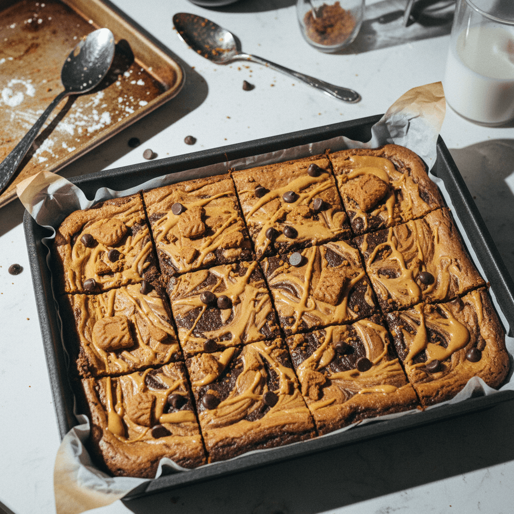 Cookie Butter Cheesecake Brownies