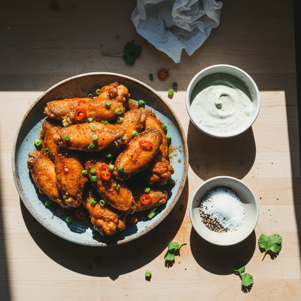 Juicy Crispy Fried Chicken Wings