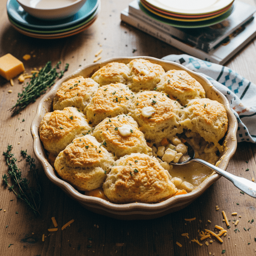 Cheddar Bay Biscuit Chicken Pot Pie