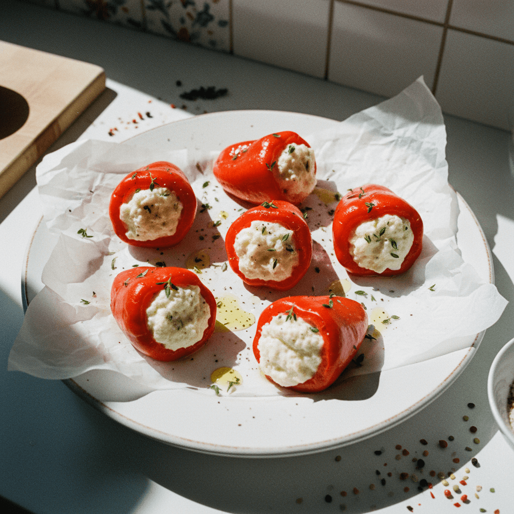 Piquillos Rellenos de Bacalao