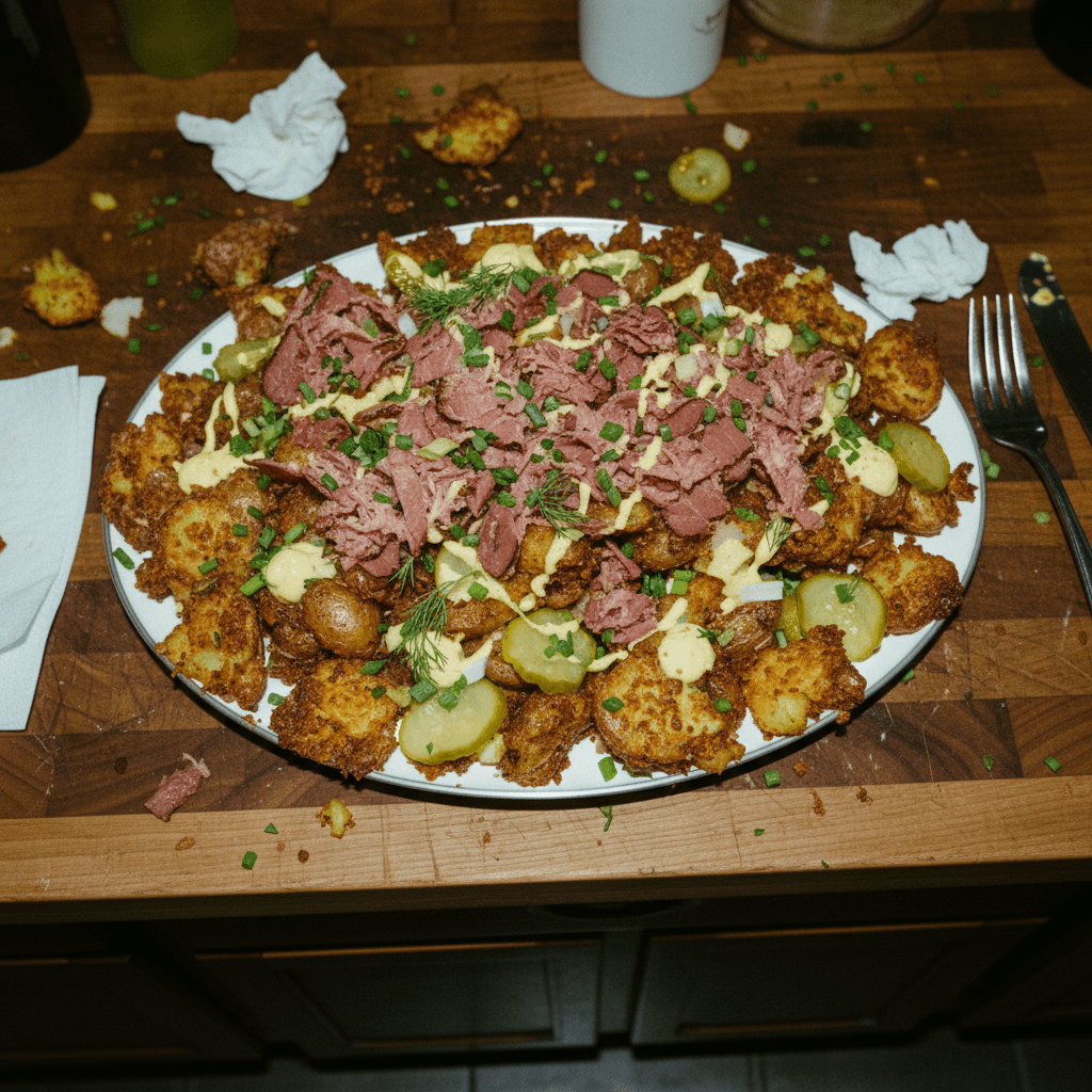 Crispy Pastrami Potato Bites