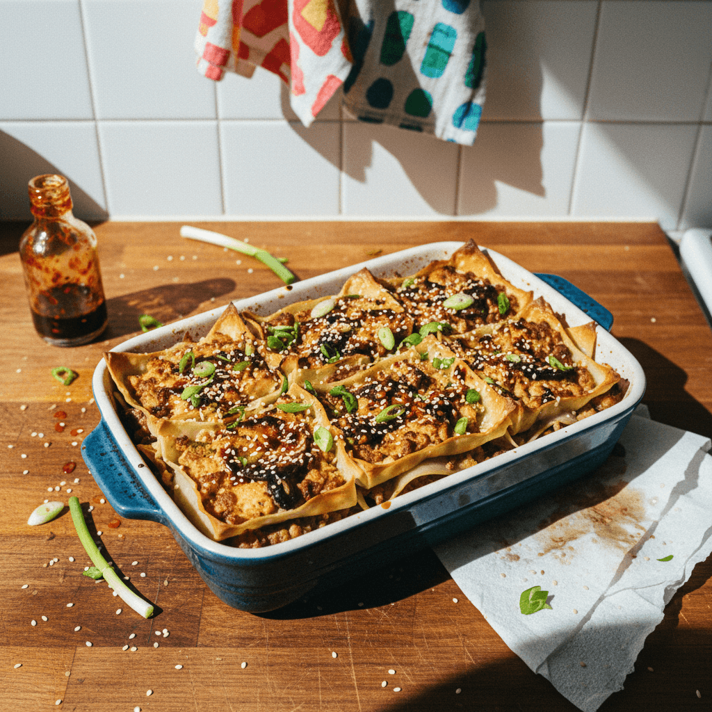 Easy Dumpling Lasagna