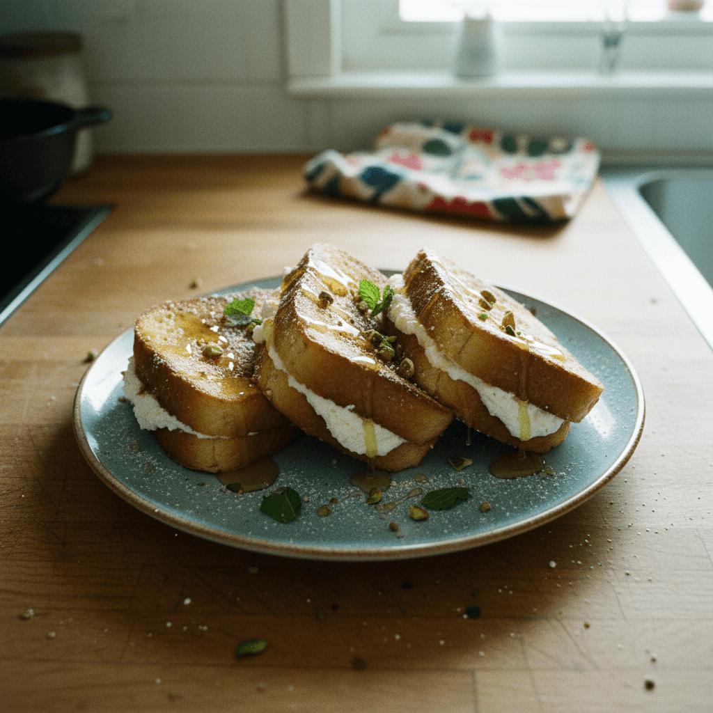 Stuffed French Toast with Ricotta and Honey