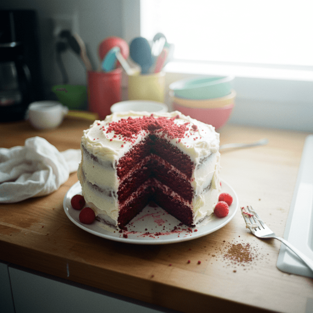 Vibrant Red Velvet Cake