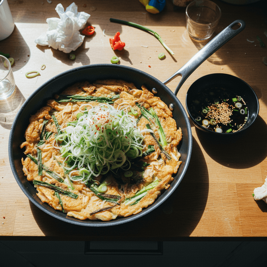 Padakjeon (Korean Chicken Scallion Pancake)
