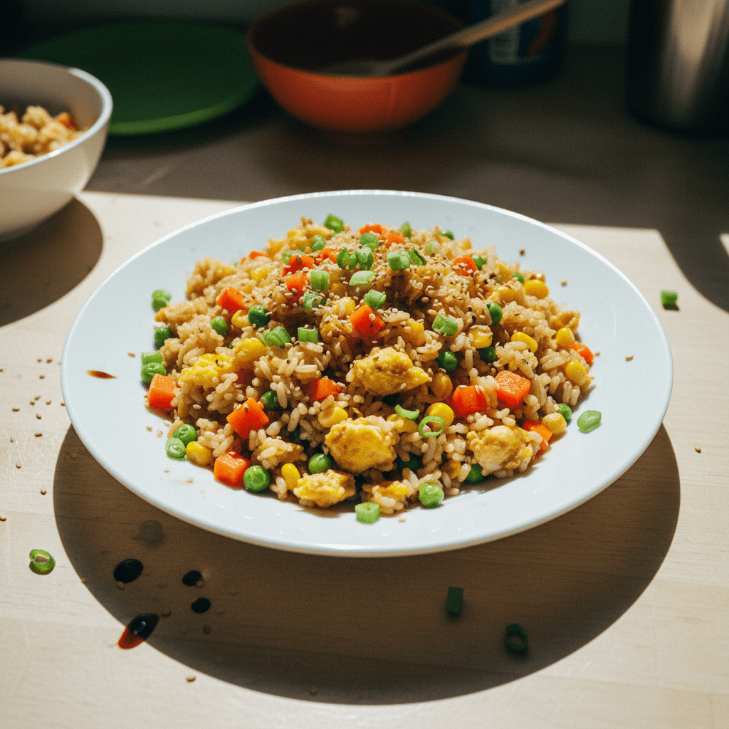 رز صيني بالخضار