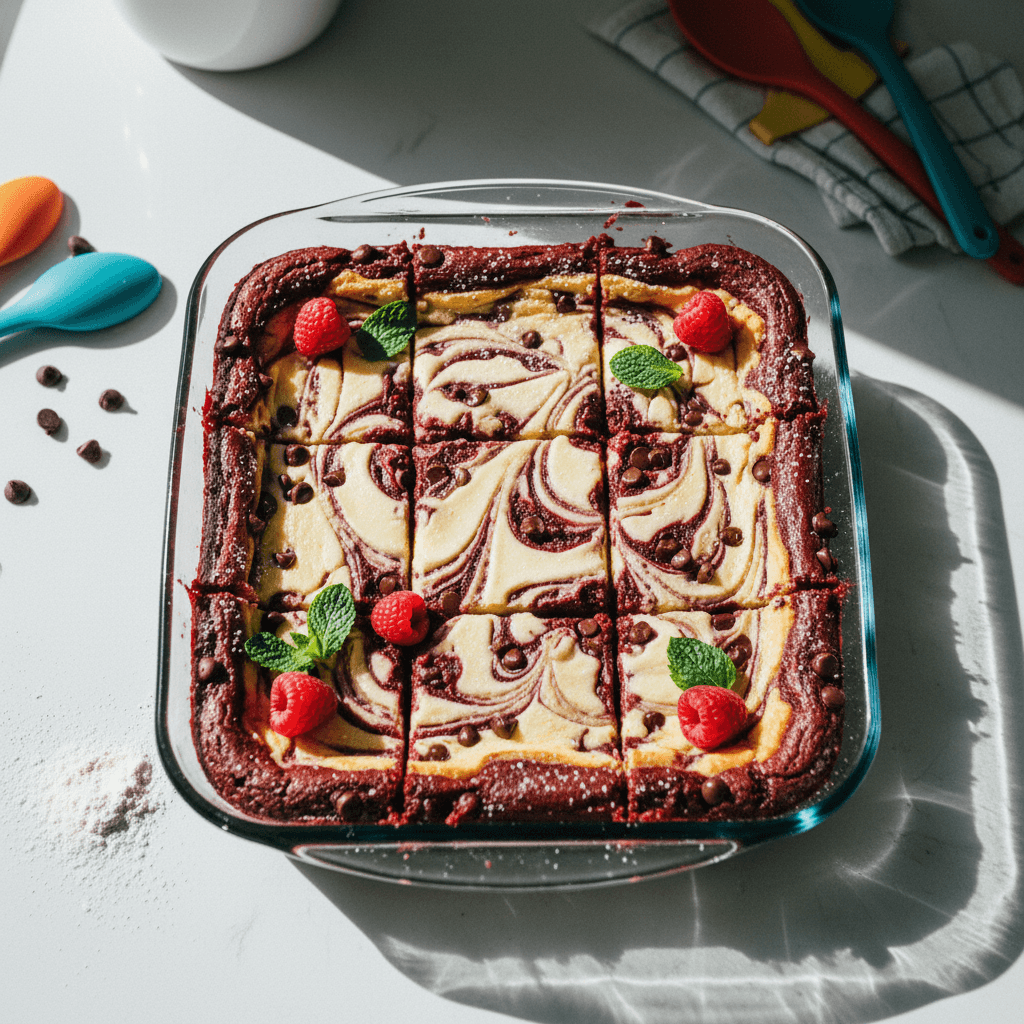 Red Velvet Cheesecake Brownies