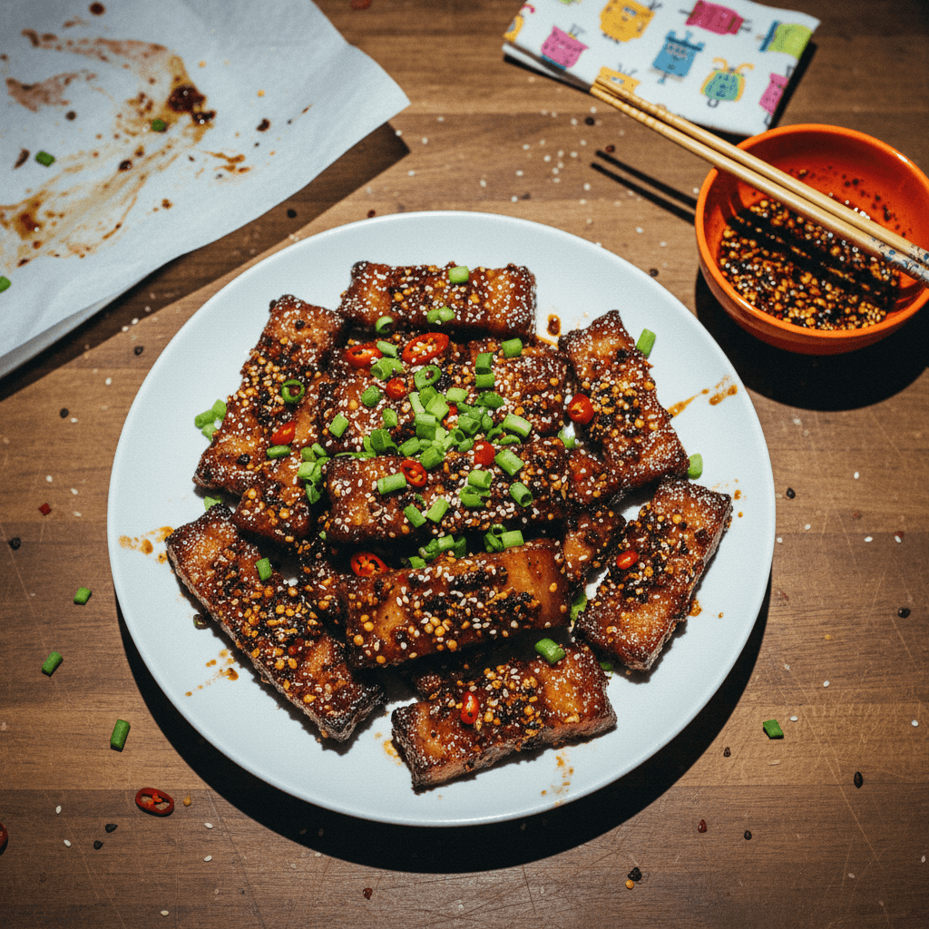 Crispy Sweet and Spicy Candied Pork Belly