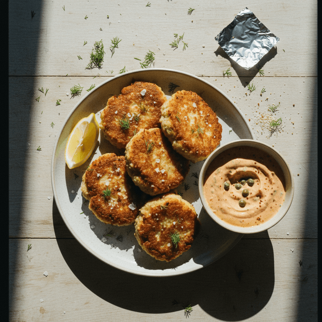 Salmon Croquettes with Quick Remoulade