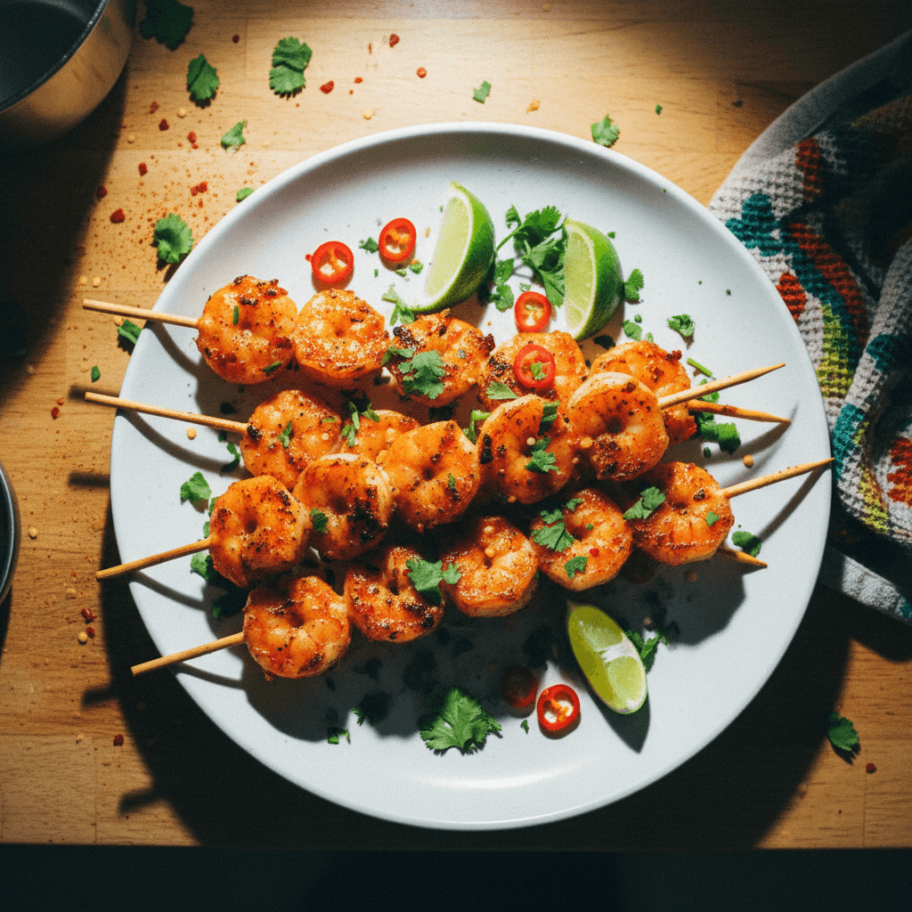 Chili-Lime Grilled Shrimp Skewers