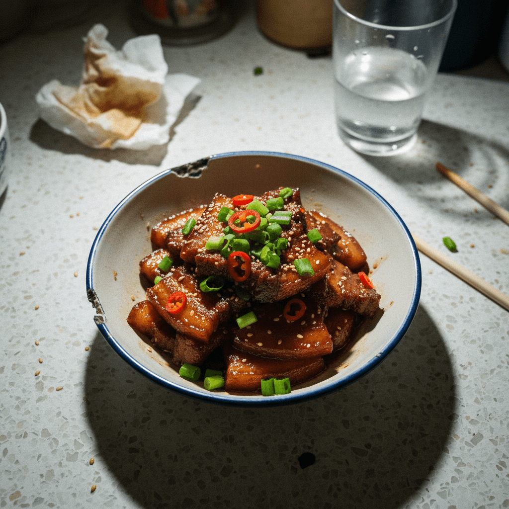 Red Braised Pork Belly (Hong Shao Rou)