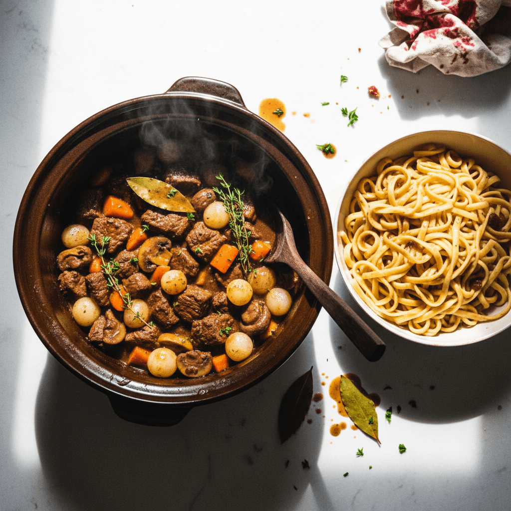 Crockpot Beef Bourguignon