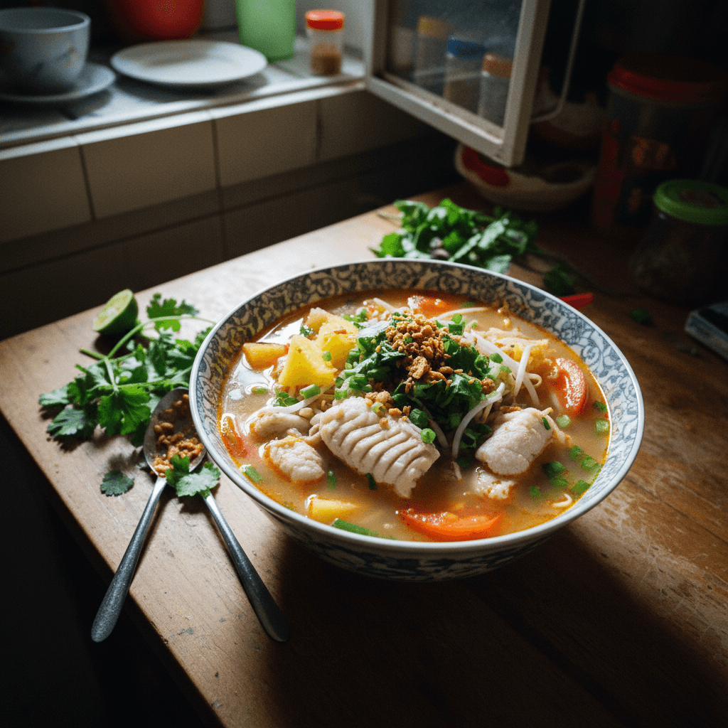 Canh Chua (Vietnamese Sour Fish Soup)