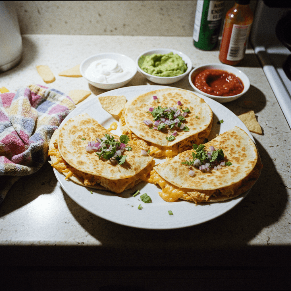 Cheesy Chicken Quesadillas