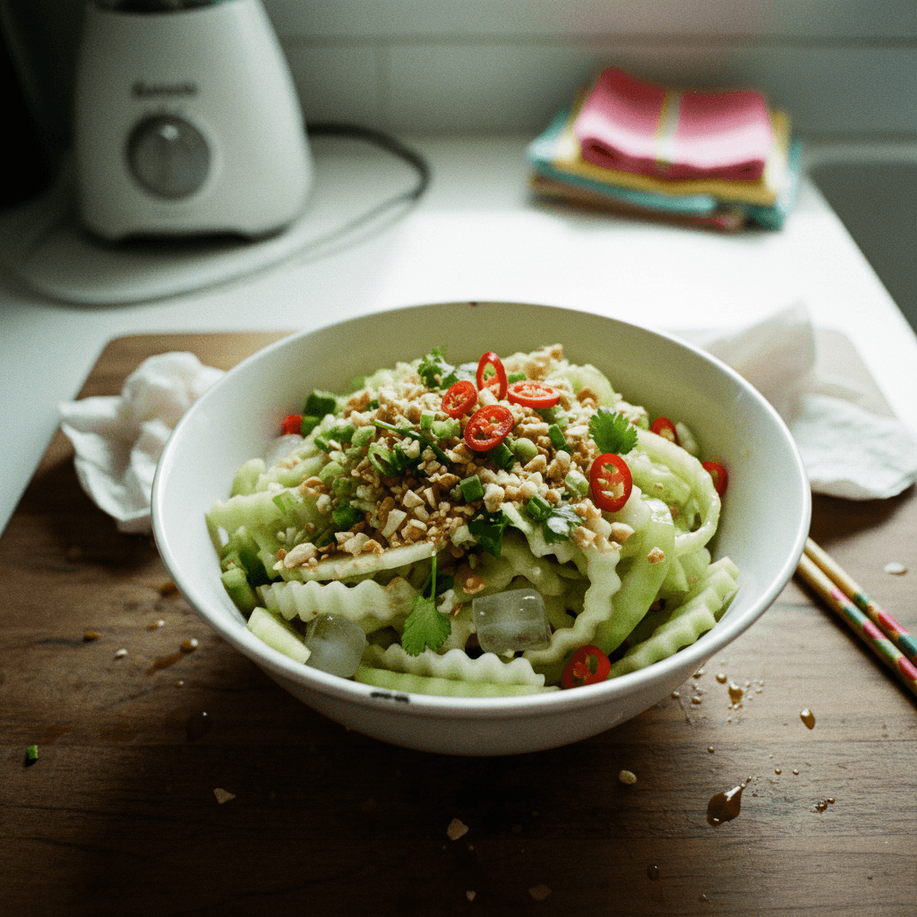 Cold Watermelon Rind Salad
