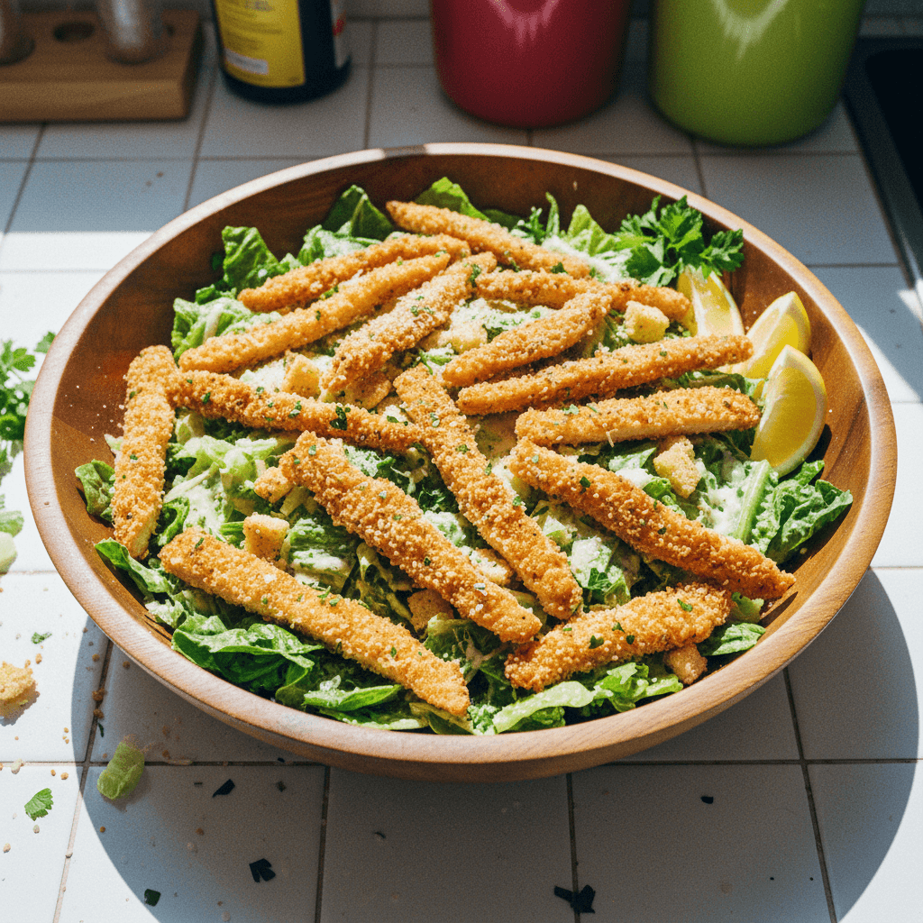 دجاج سيزر مقرمش