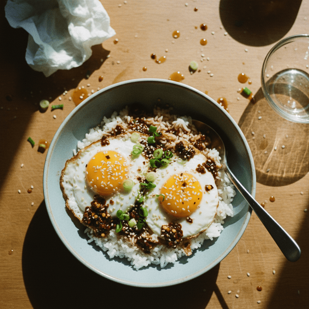 Savory Soy Chili Eggs
