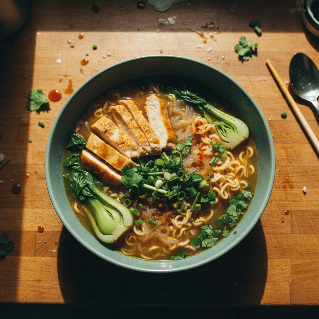 CHICKEN NOODLE SOUP (miến gà inspired)