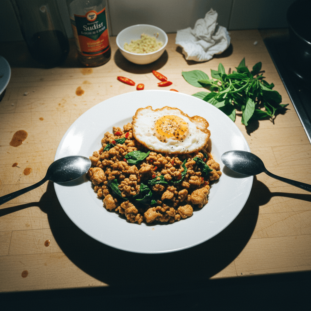Thai Basil Chicken Stir-fry (Pad Krapow Gai)