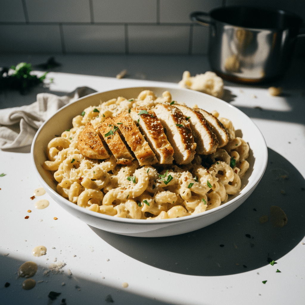 Creamy Garlic Parmesan Chicken Pasta