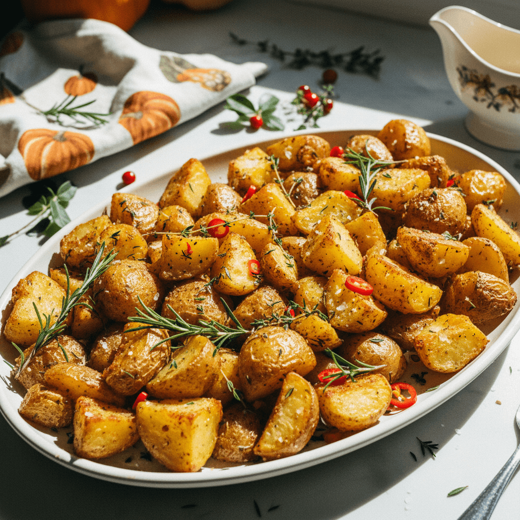 Crispy Duck Fat Roasted Potatoes