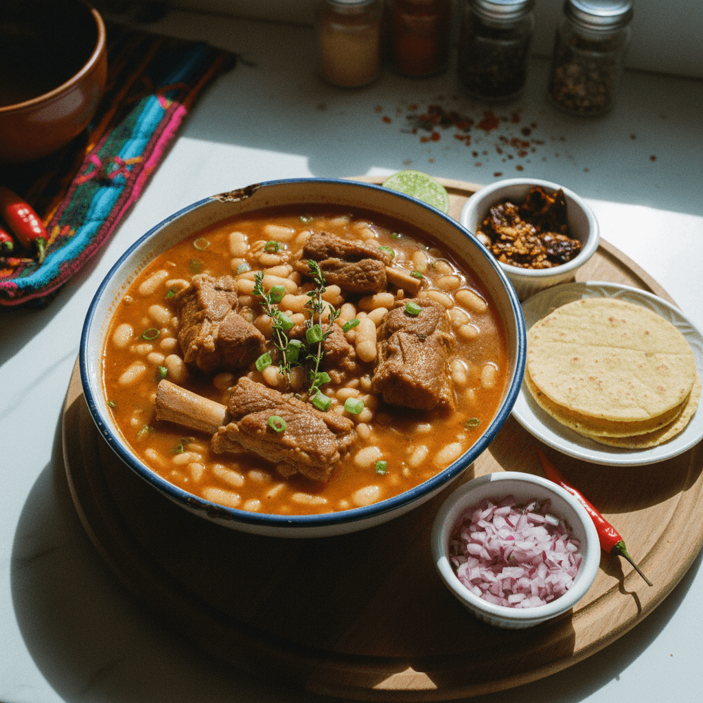 Frijoles Blancos con Costilla de Cerdo