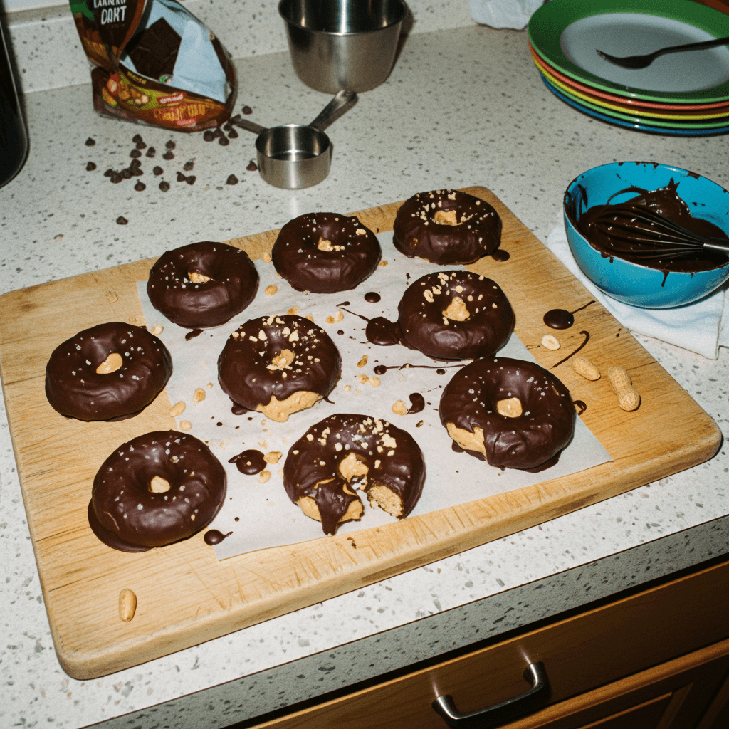 Frozen Chocolate-Covered Peanut Butter Banana Bites