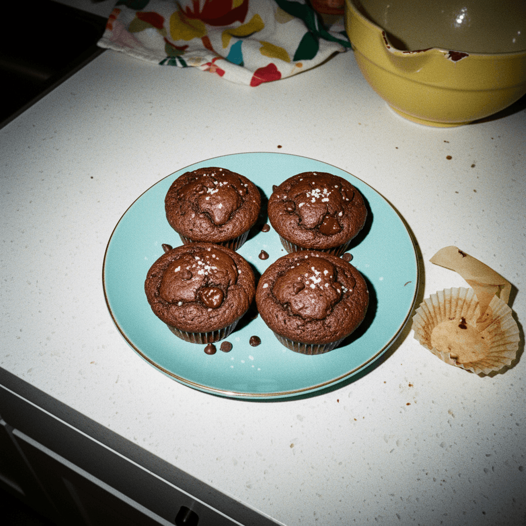 2-Ingredient Chocolate Muffins