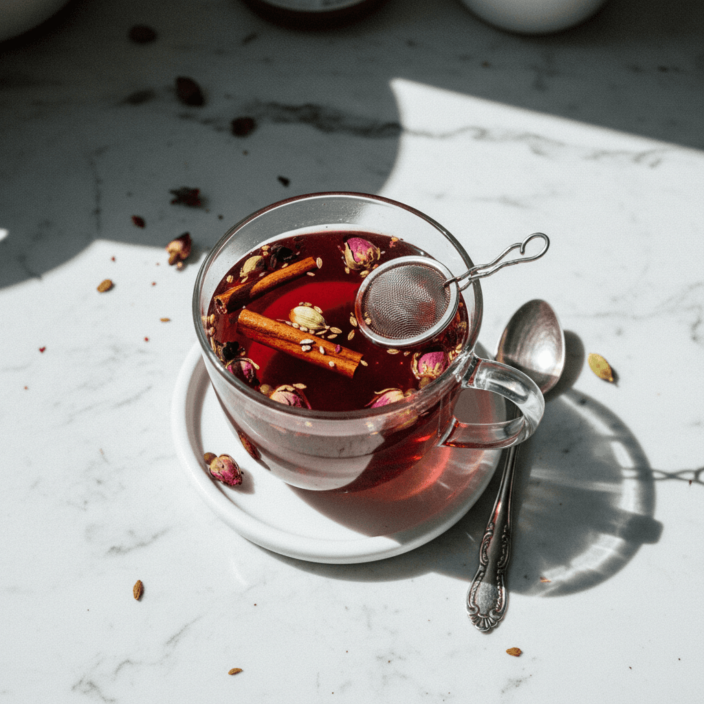 شاي الورد المعطر