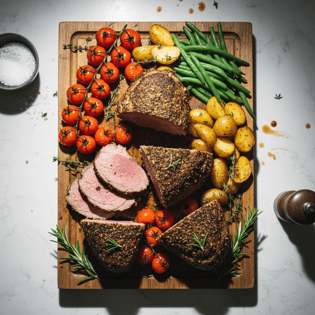 Herbed Lamb Rump Roasts