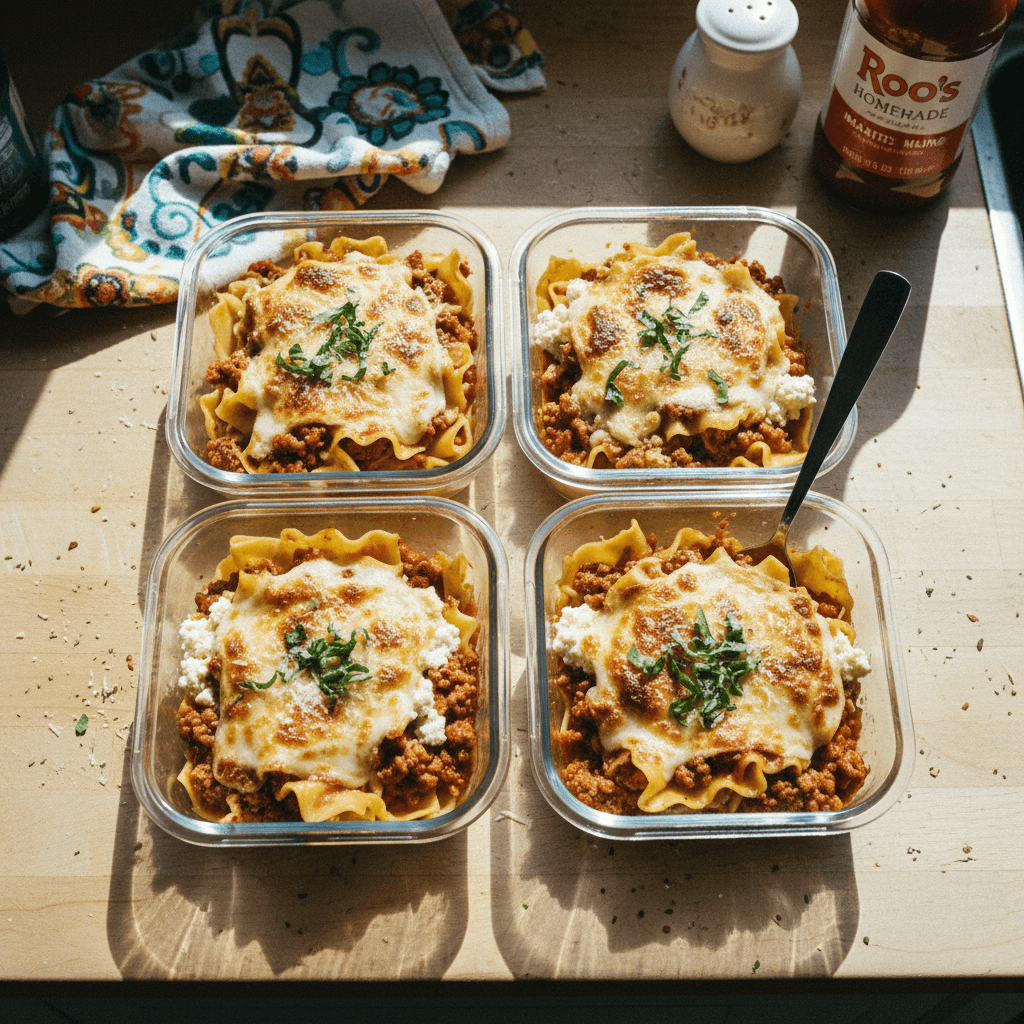 Easy Meal Prep Lasagna Bowls
