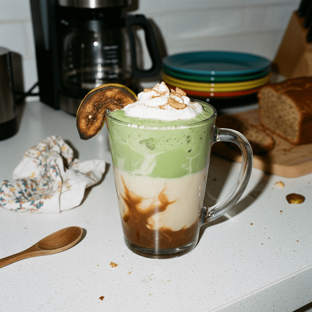 Banana Bread Matcha Latte