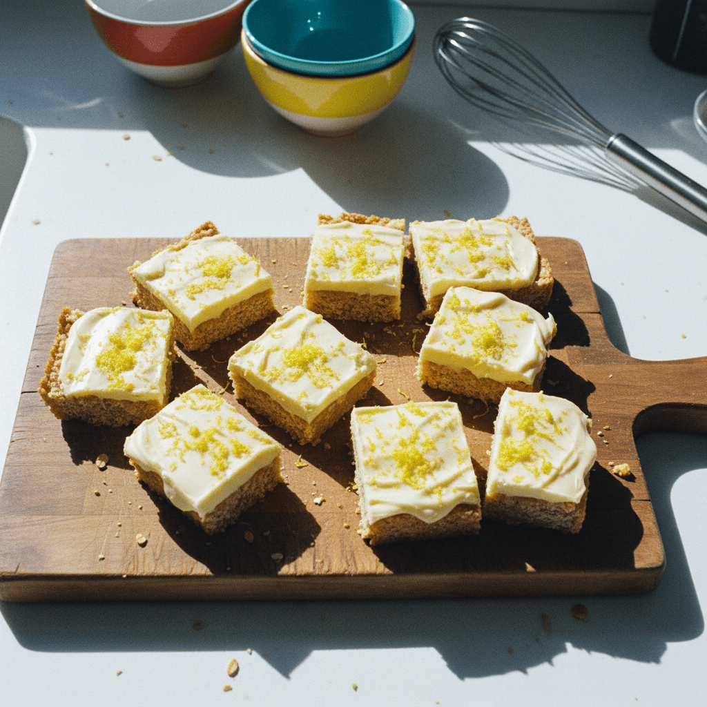 Healthy No-Bake Lemon Bars