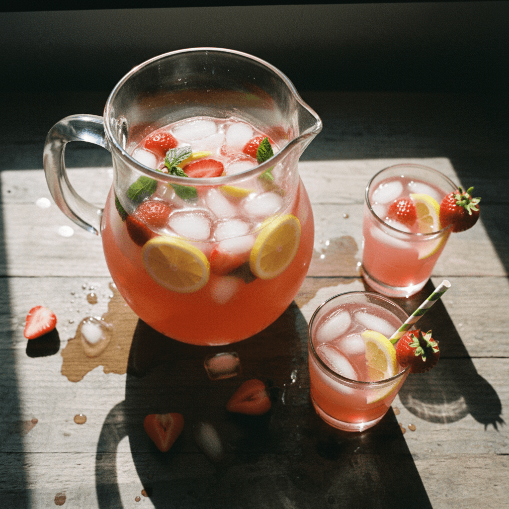 Homemade Strawberry Lemonade