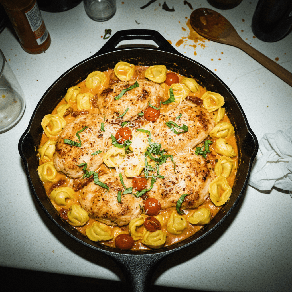 One-Pan Marry Me Chicken and Tortellini