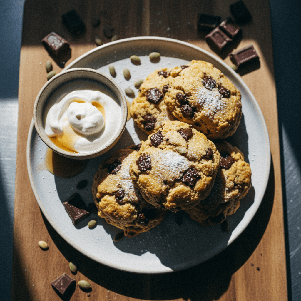 Pumpkin Chocolate Chunk Buttermilk Scones