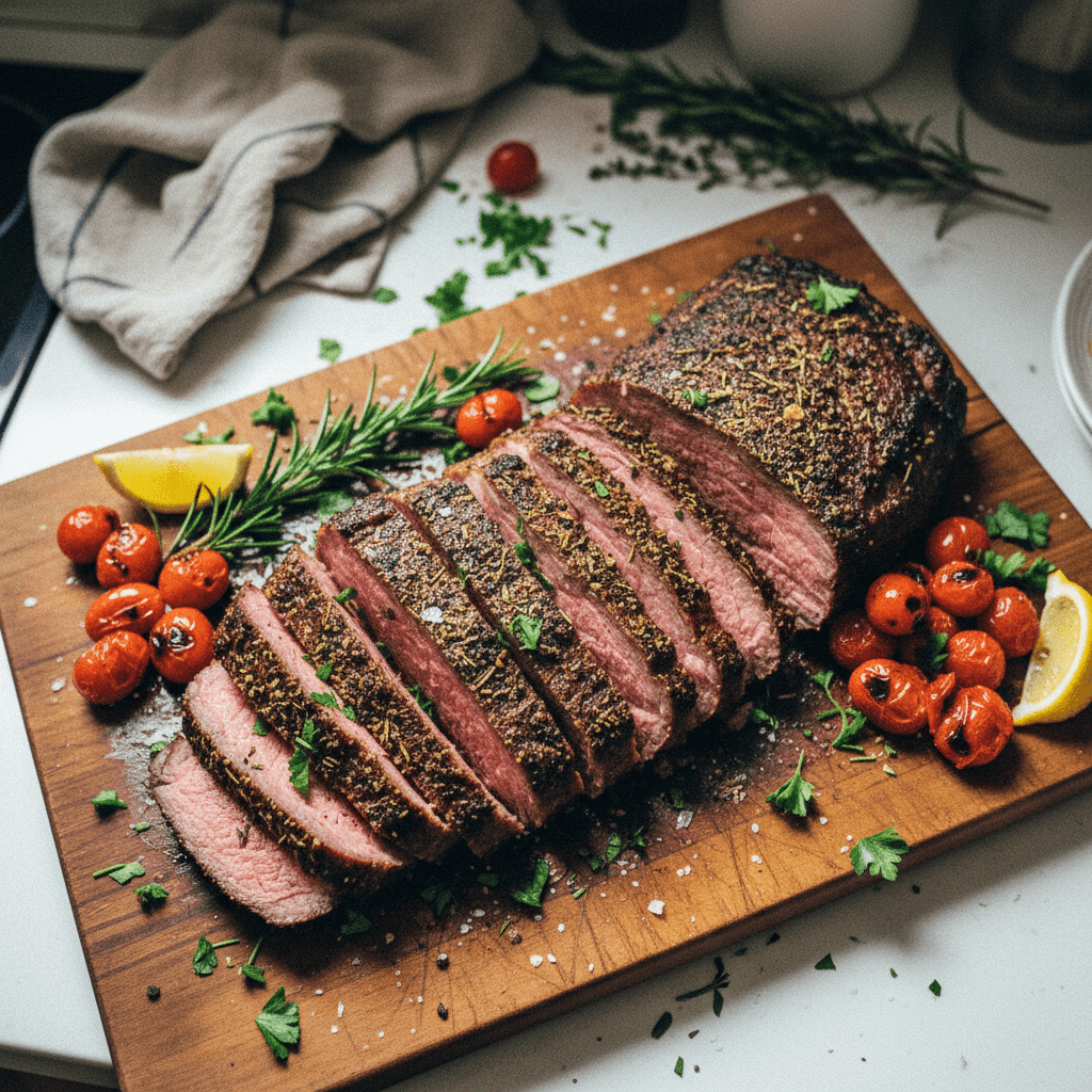 Smoked Tri-Tip with Herb Rub