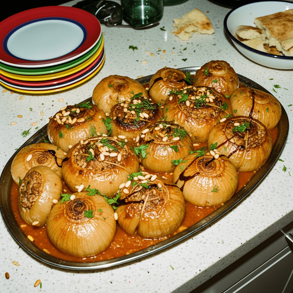 Middle Eastern Stuffed Onions (Mahshi Basal)