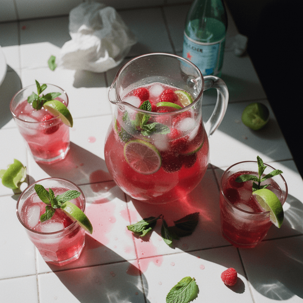 Sparkling Raspberry Limeade Refresher