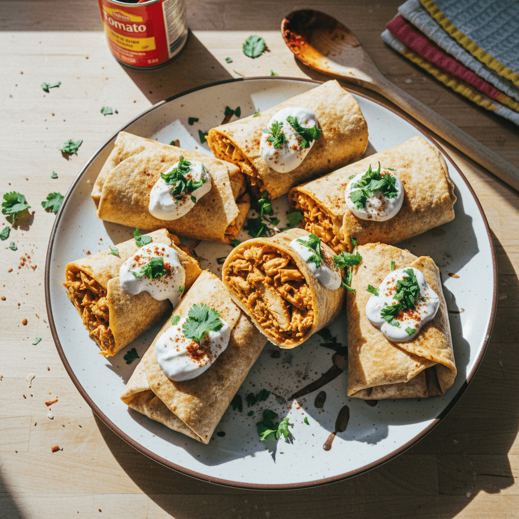 High Protein Butter Chicken Burritos